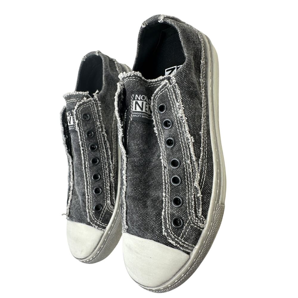 Nothing New Women's Stonewash Wave Black Sneaker 5